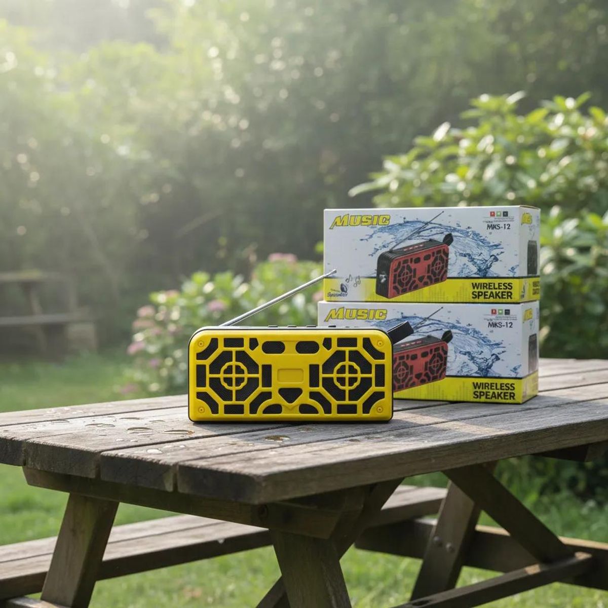 GENERICO - Parlante 5.1 Solar Recargable Bluetooth USB
