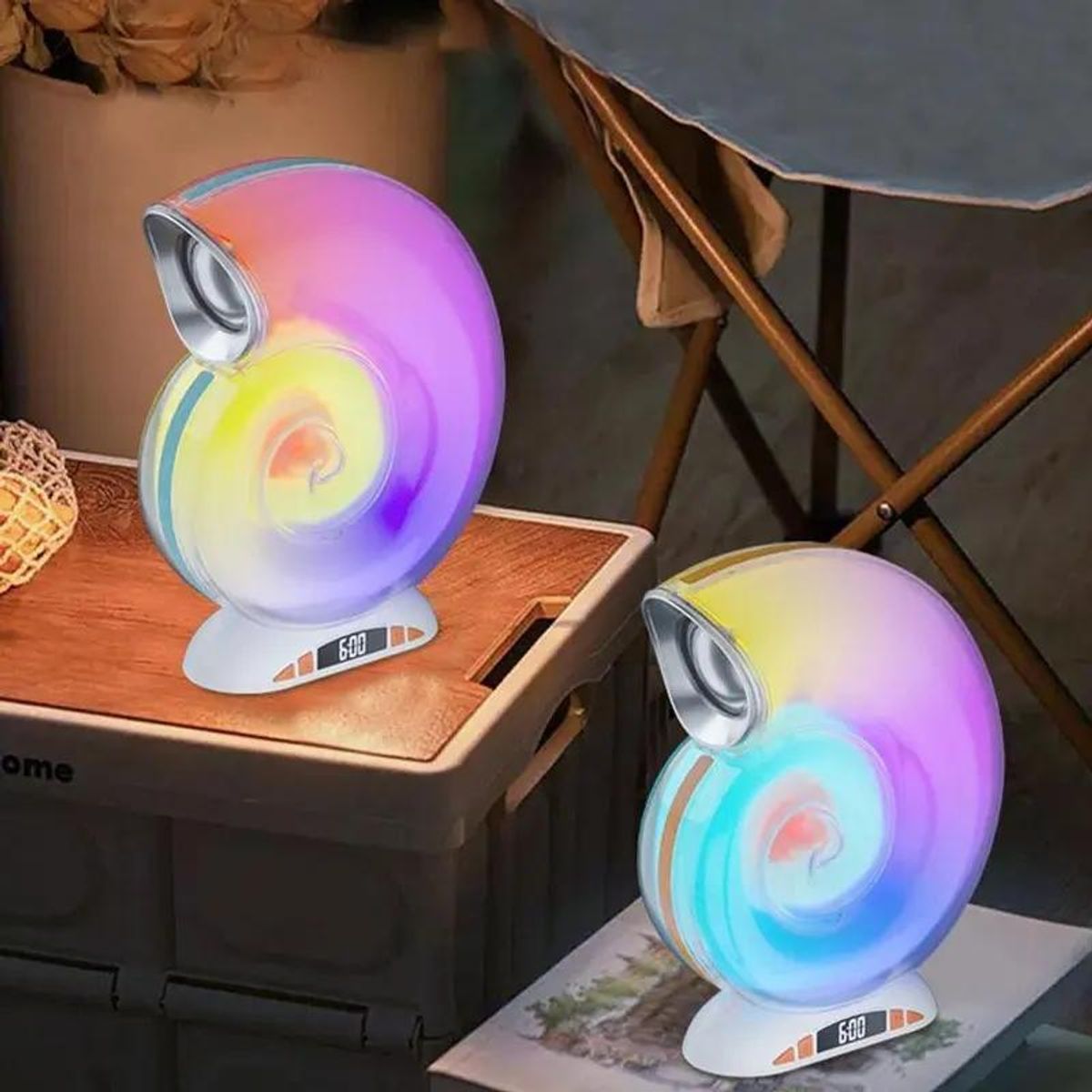 GENERICO - Parlante Bluetooth con Luz RGB y Radio FM