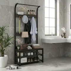 GENERICO - Mueble recibidor con perchero estilo industrial
