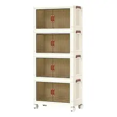 GENERICO - Organizador Plegable 4 Niveles con Cajonera y Estantes