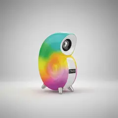 GENERICO - Parlante Bluetooth con Diseño de Caracol y Luz RGB