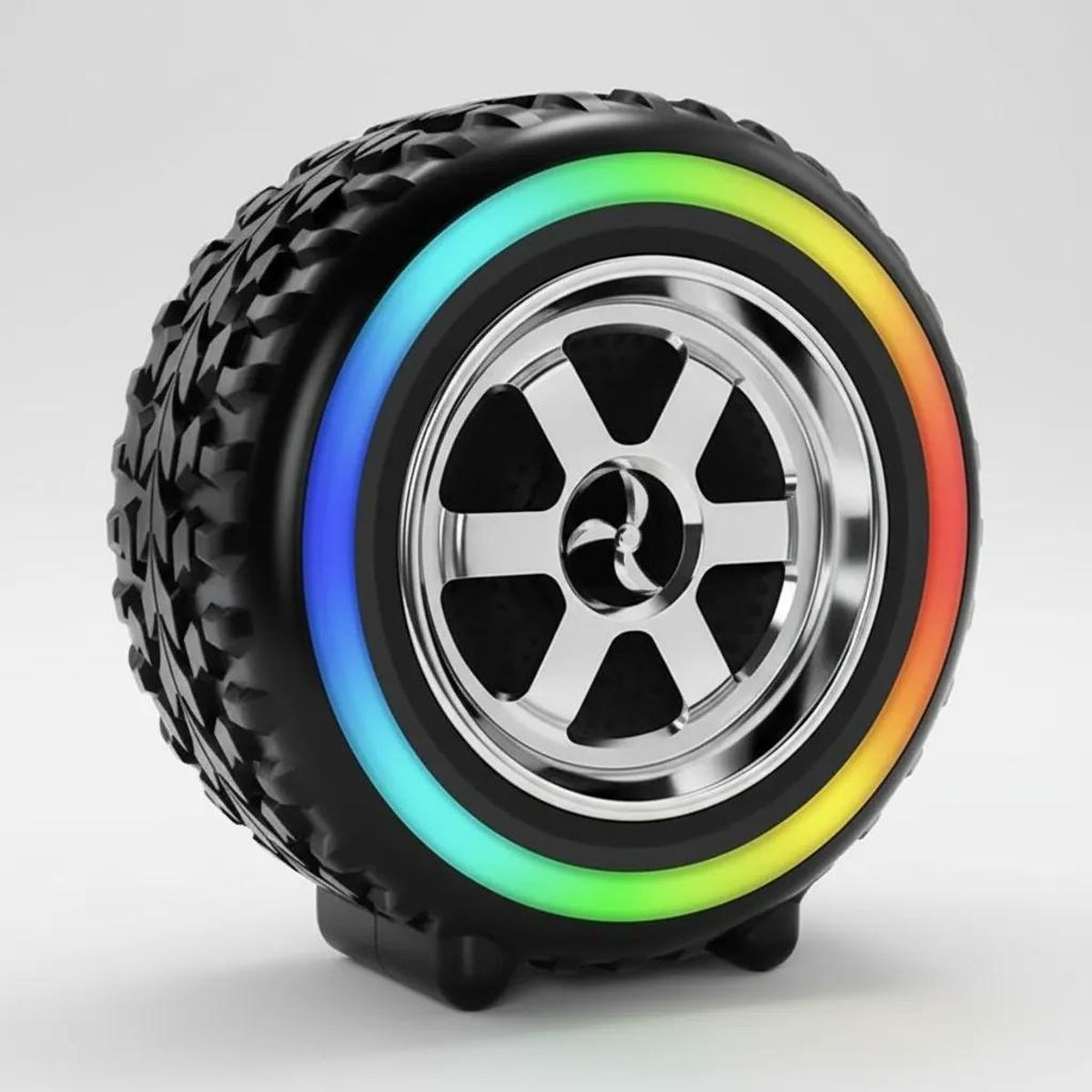 GENERICO - Parlante portátil Bluetooth con luces RGB y batería recar