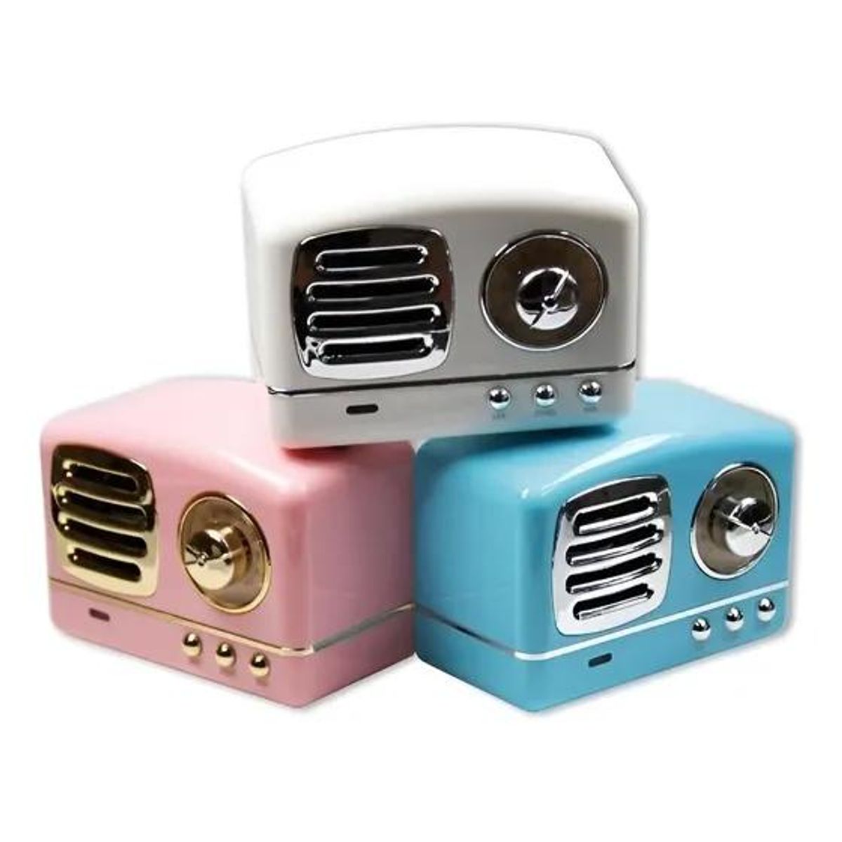 GENERICO - Altavoz Bluetooth con Radio y Diseño Retro