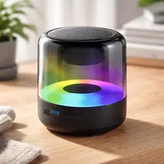 GENERICO - Parlante portátil Bluetooth con luz LED
