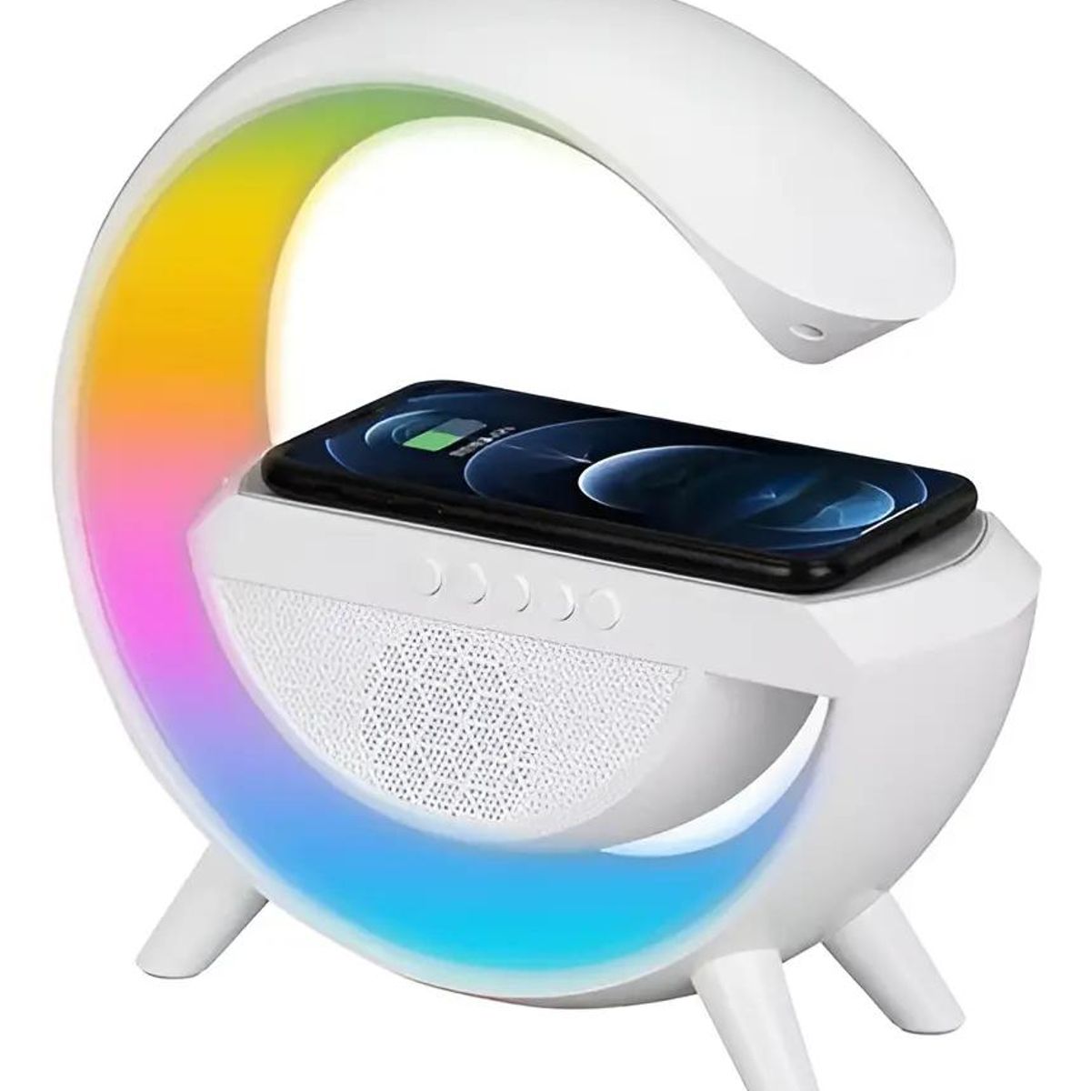 GENERICO - Parlante portátil Bluetooth blanco BT-2301