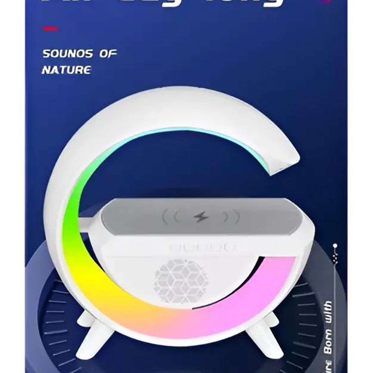 GENERICO - Parlante portátil Bluetooth blanco BT-2301