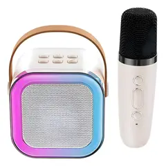 GENERICO - Parlante Karaoke Portátil Mini con Micrófono Inalámbrico