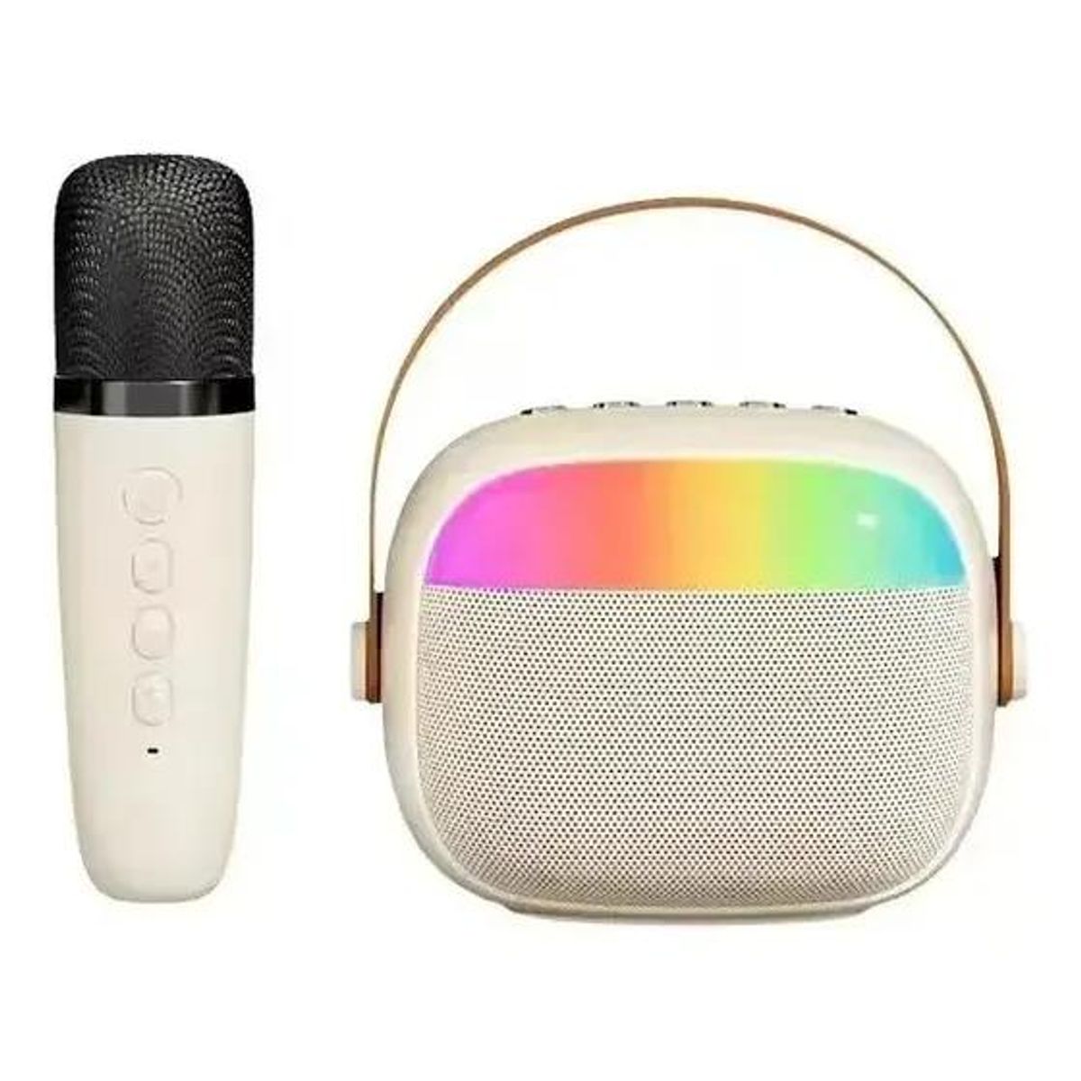 GENERICO - Mini Parlante Karaoke Portátil con Micrófono y Bluetooth