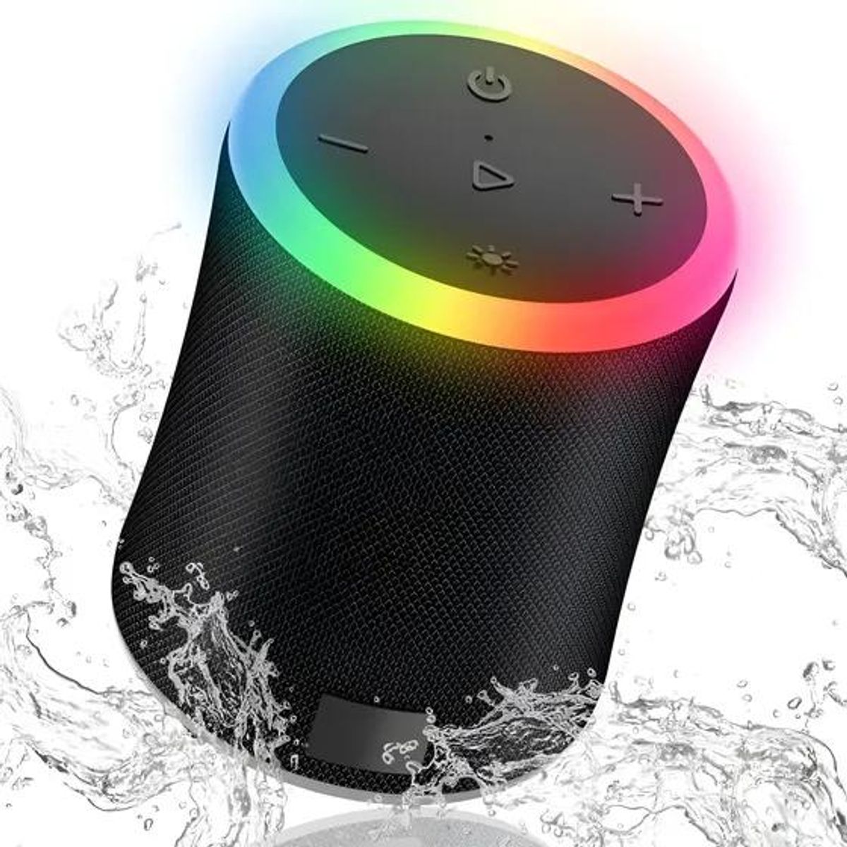 GENERICO - Parlante Bluetooth portátil con luz RGB