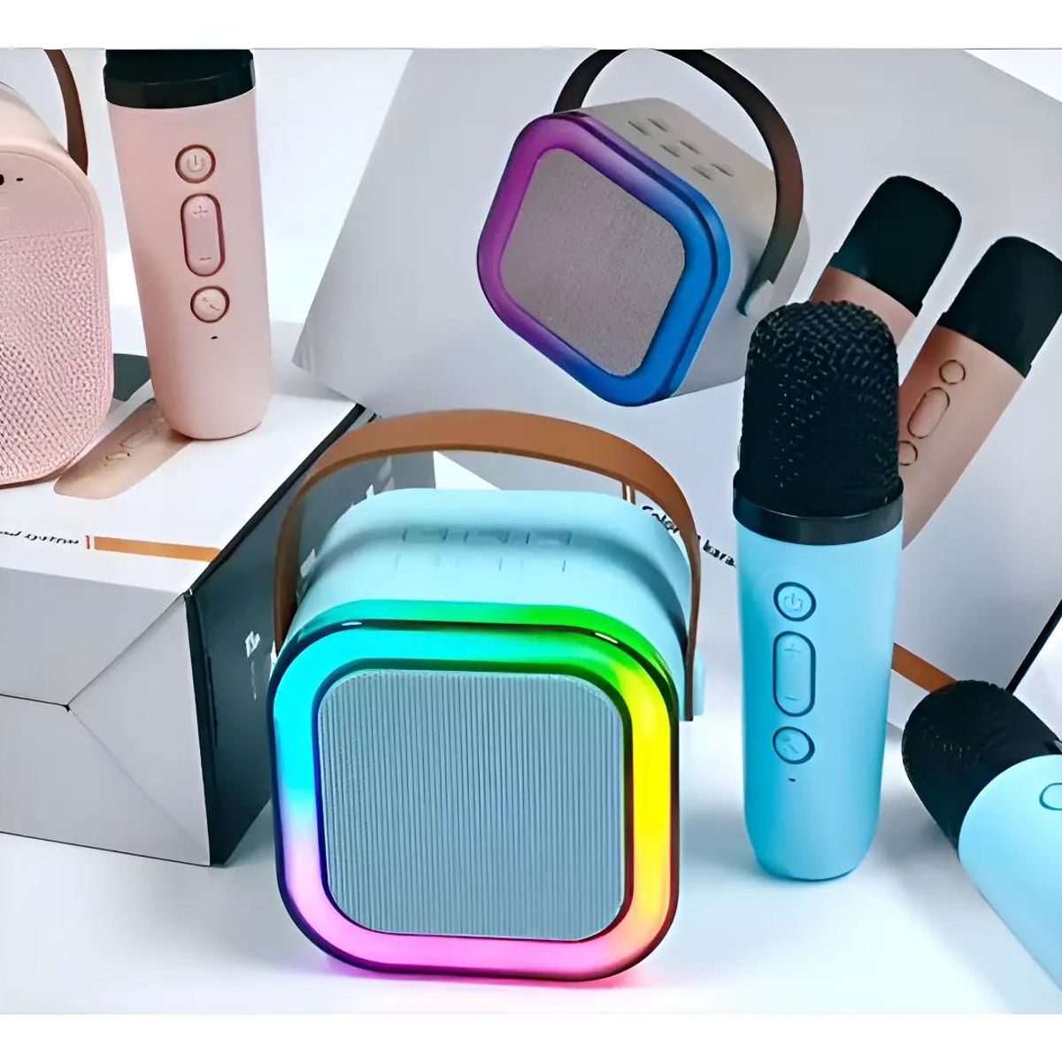 GENERICO - Parlante Karaoke Portátil Bluetooth con Micrófono