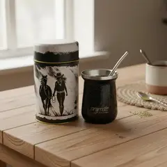 GENERICO - Pack Mate Country con Bombilla y Dispensador