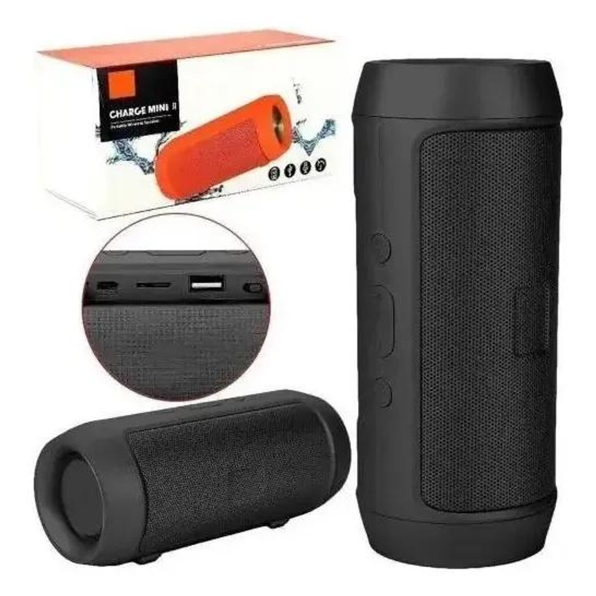GENERICO - Parlante portátil Bluetooth Charge Mini3+ recargable