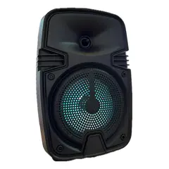 GENERICO - Parlante portátil Bluetooth con luces de colores y puert