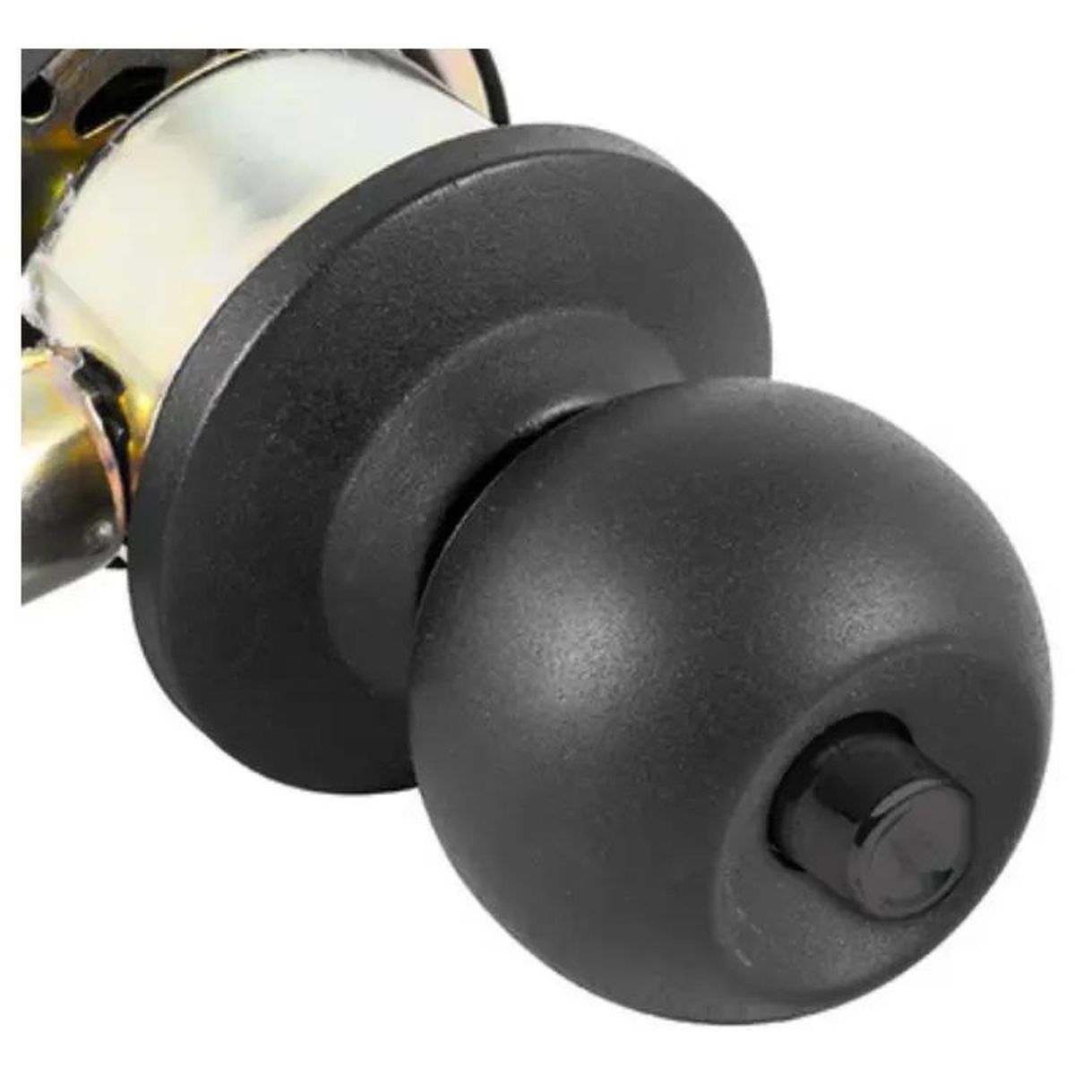 GENERICO - Cerradura cilíndrica para baño y dormitorio color negro