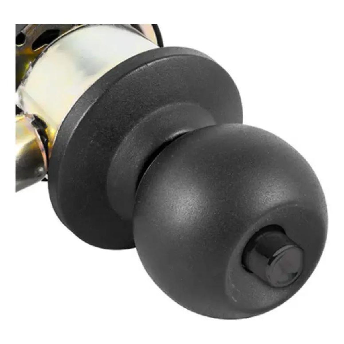 GENERICO - Cerradura cilíndrica para baño y dormitorio color negro