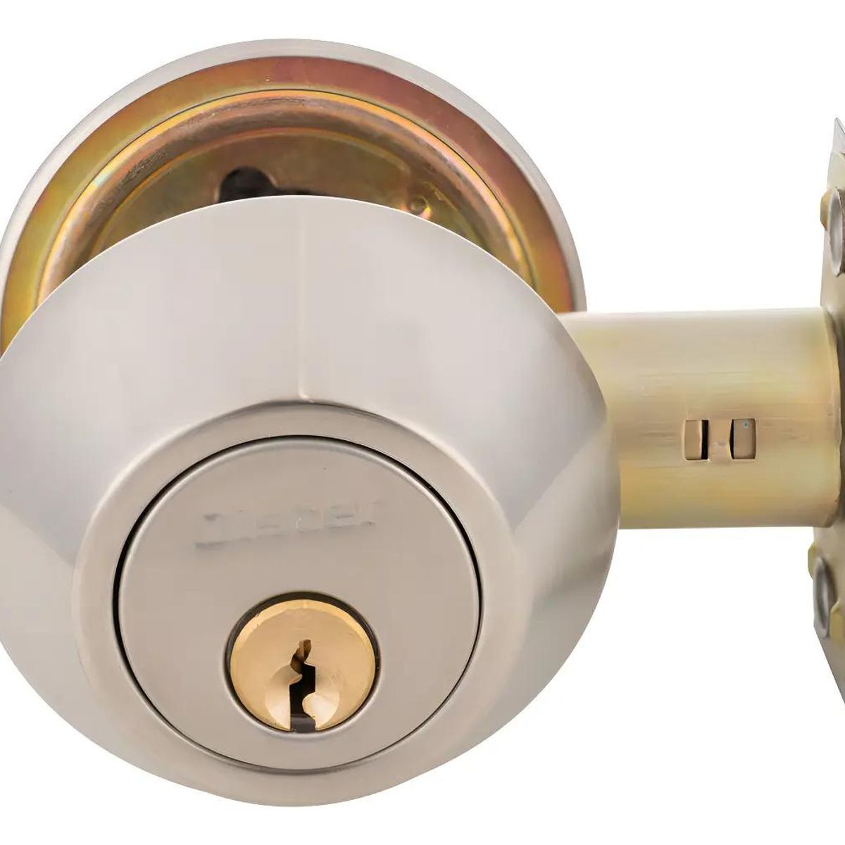 GENERICO - Cerrojo tubular para puerta de acero con llave