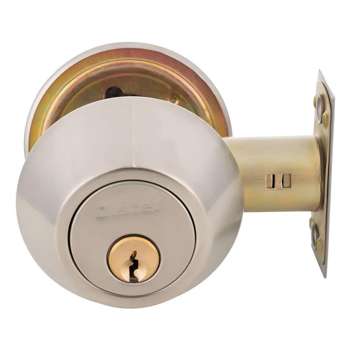 GENERICO - Cerrojo tubular para puerta de acero con llave