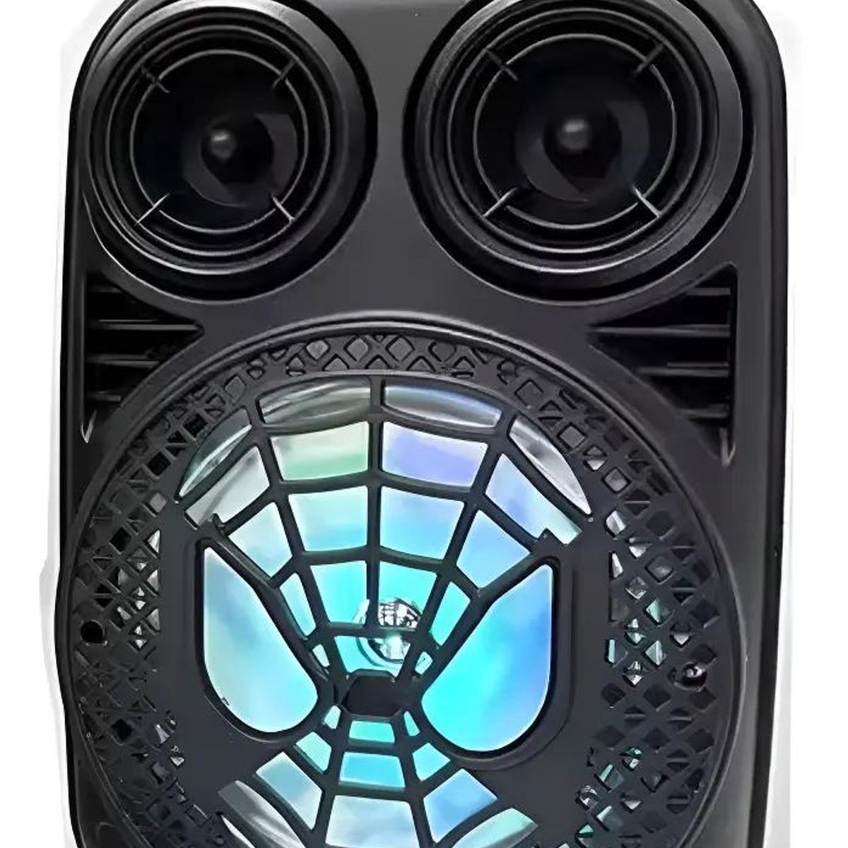 GENERICO - Parlante portátil inalámbrico con LED 6.5 pulgadas negro