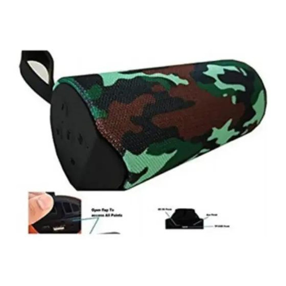 GENERICO - Parlante Bluetooth Portátil Impermeable