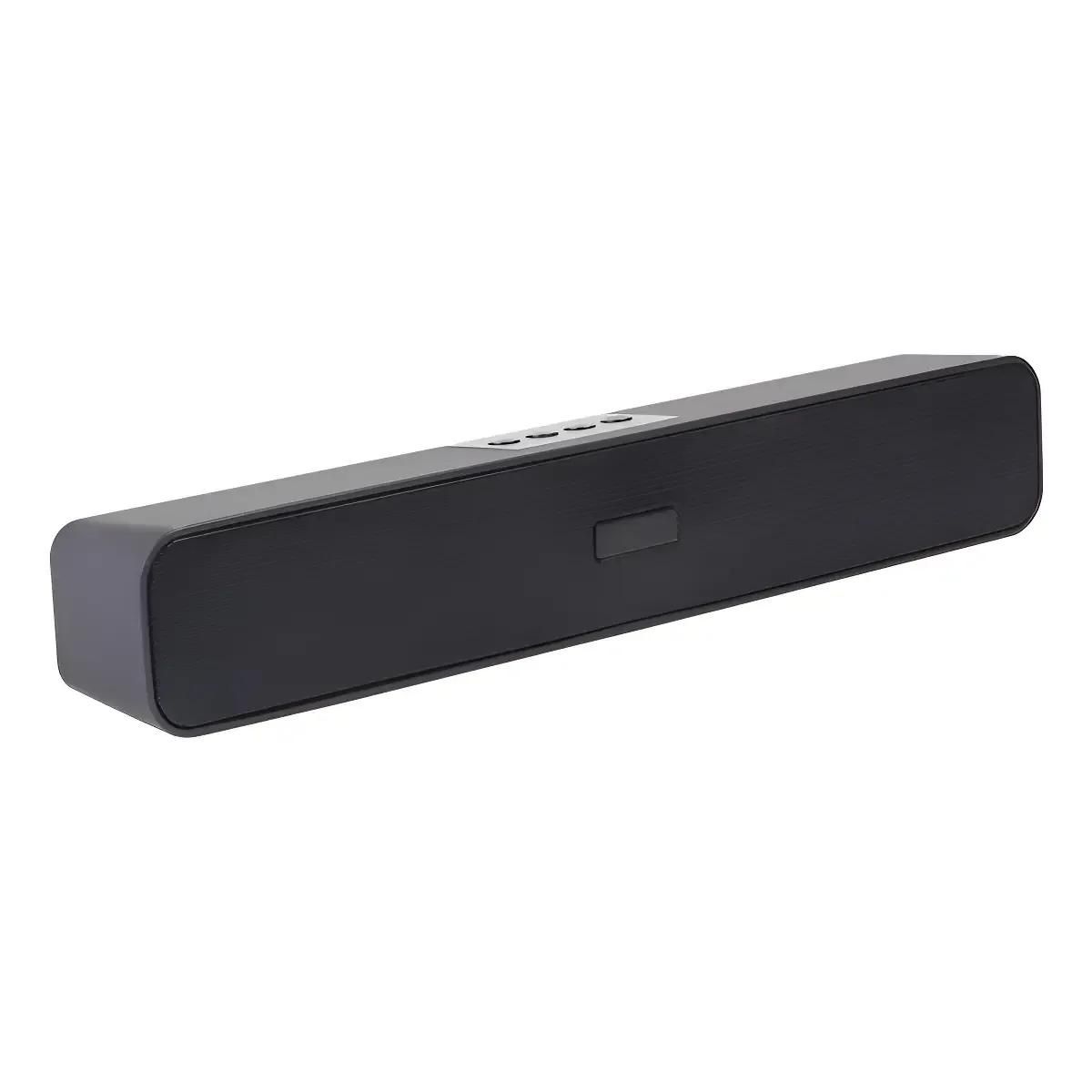 GENERICO - Barra de sonido Bluetooth negra con parlante integrado