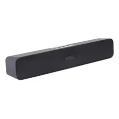 GENERICO - Barra de sonido Bluetooth negra con parlante integrado