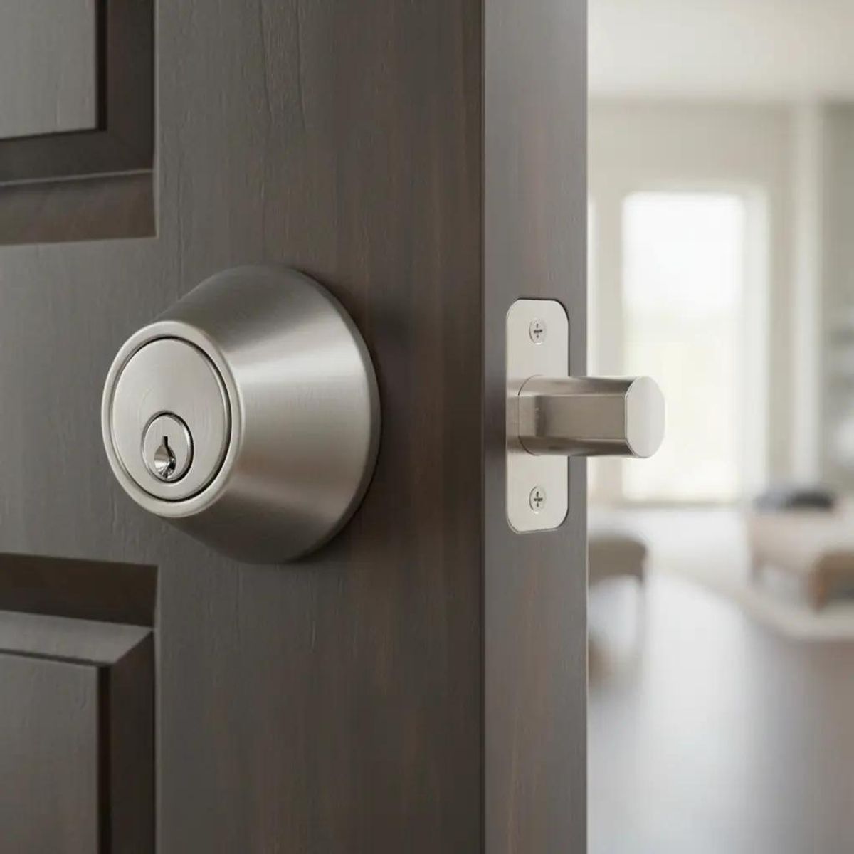 GENERICO - Cerradura de seguridad doble para puertas