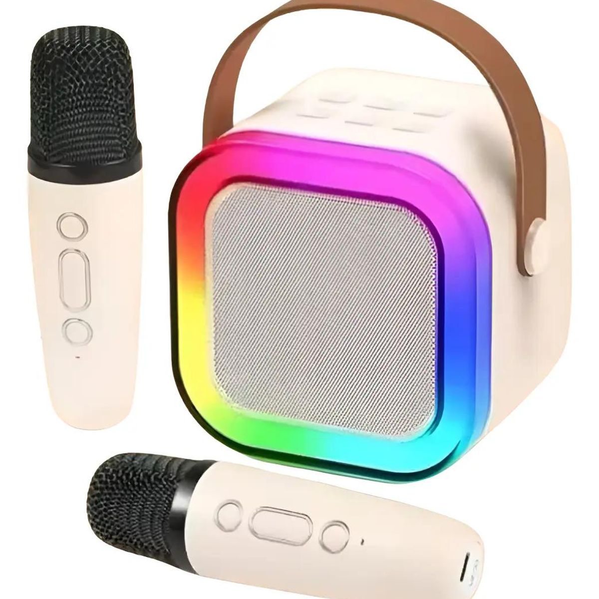 GENERICO - Altavoz portátil para karaoke con micrófonos Bluetooth