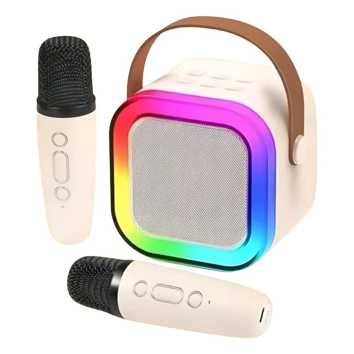 GENERICO - Altavoz portátil para karaoke con micrófonos Bluetooth