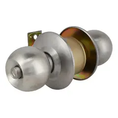 GENERICO - Cerradura cilíndrica para baño acero inoxidable