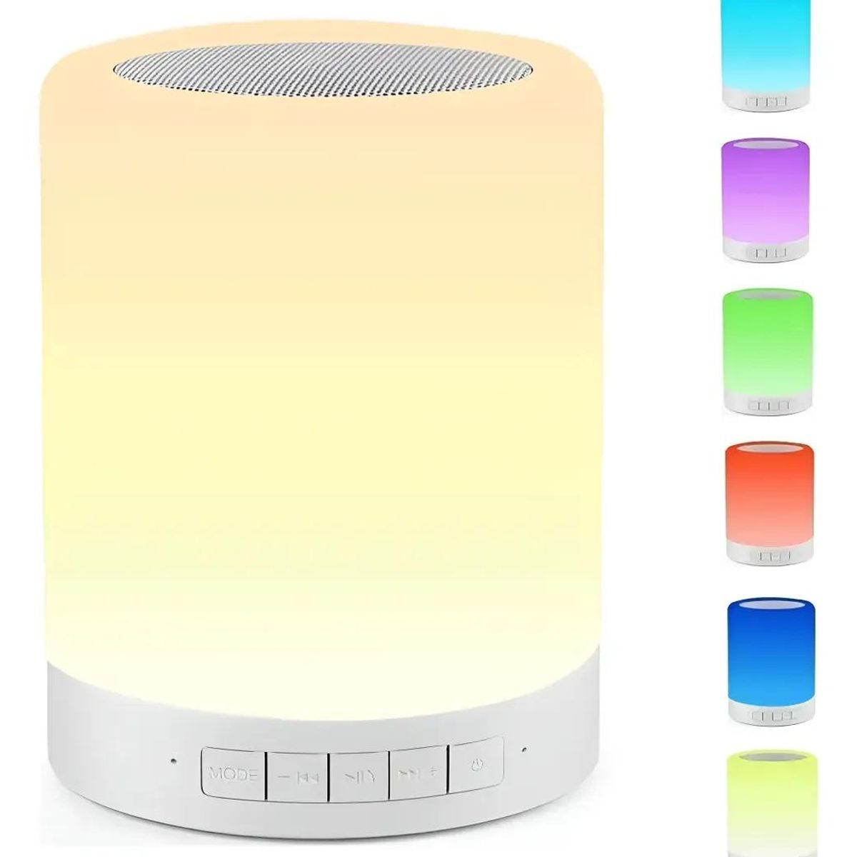 GENERICO - Parlante portátil táctil Bluetooth con luces LED