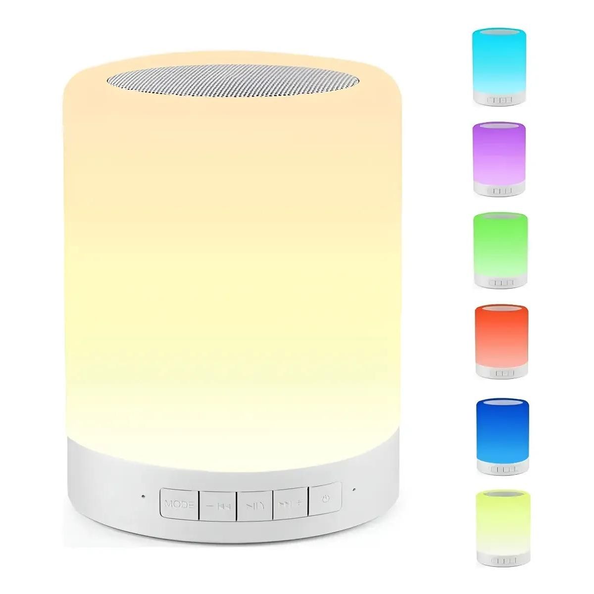 GENERICO - Parlante portátil táctil Bluetooth con luces LED