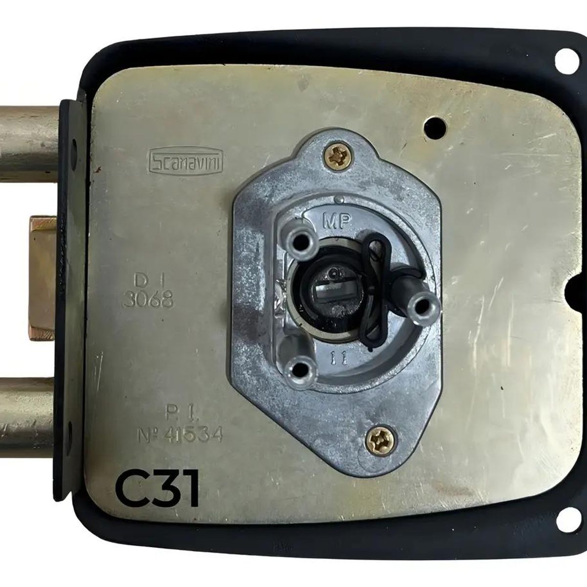 GENERICO - Chapa Cerradura Sobreponer para Portón 55mm