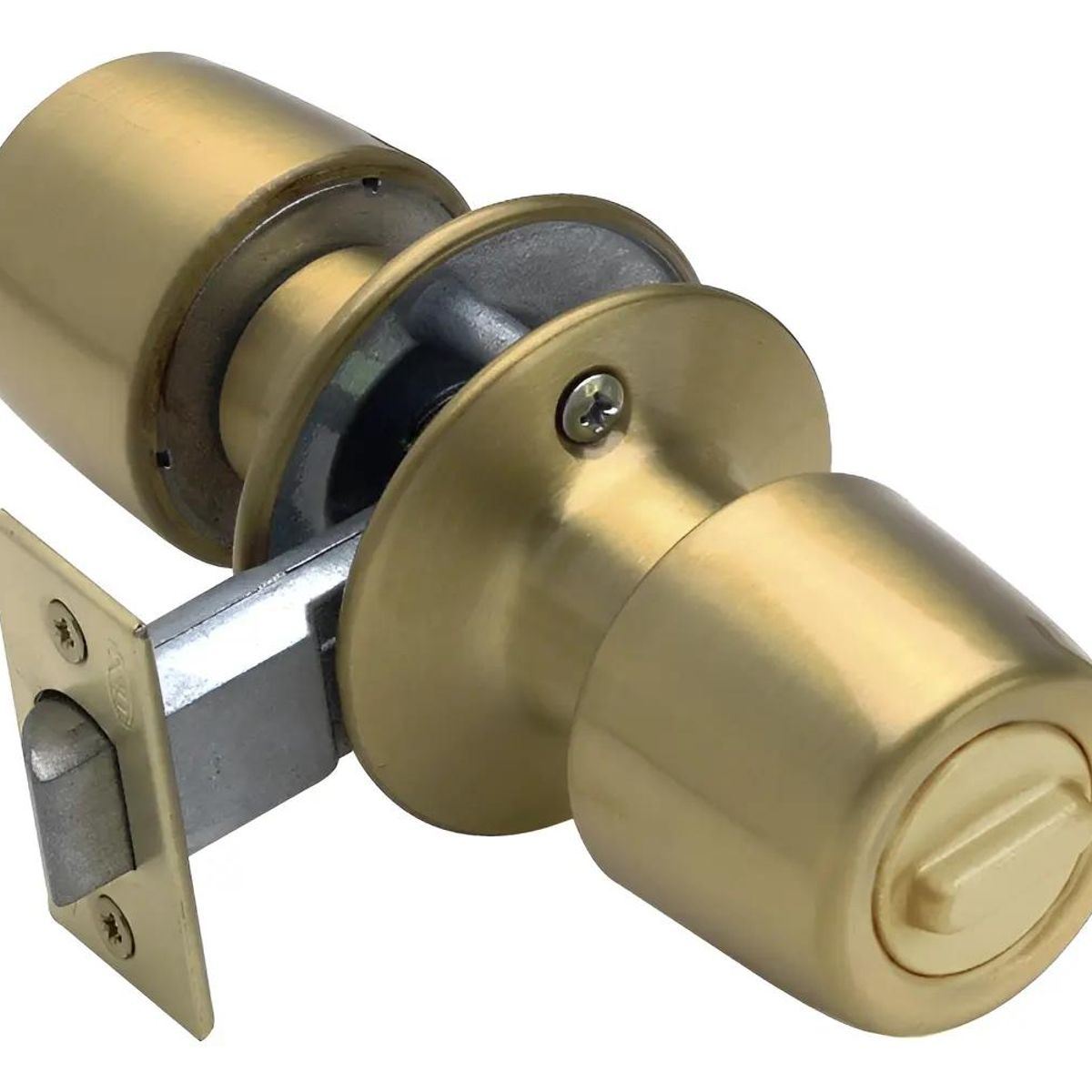 GENERICO - Cerradura Tubular con Pomo para Baño o Dormitorio Bronce