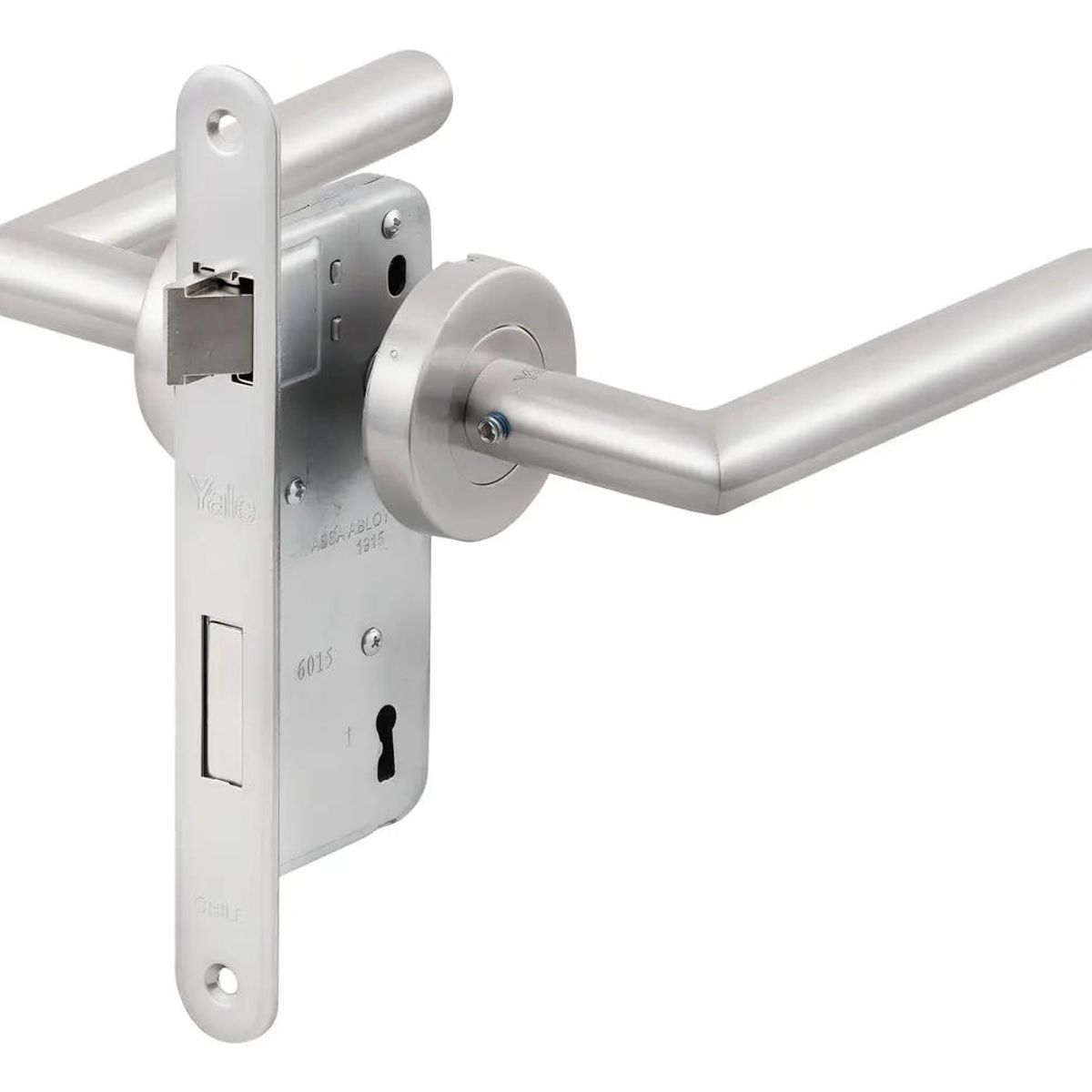 GENERICO - Cerradura embutida para dormitorio color inox