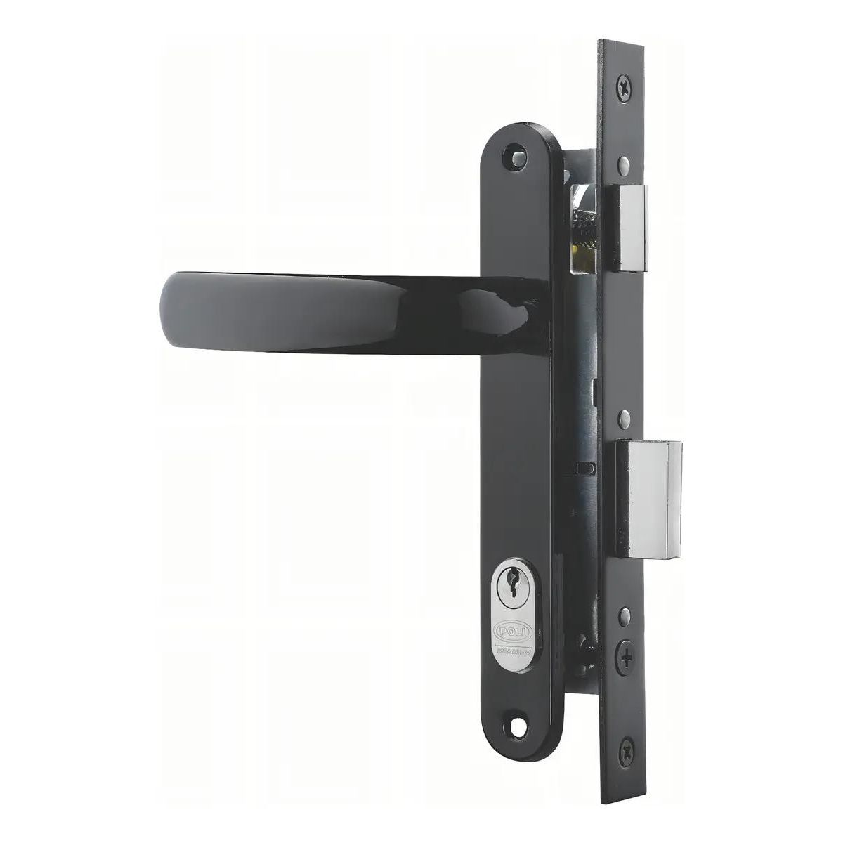 GENERICO - Cerradura para puerta abatible color negro