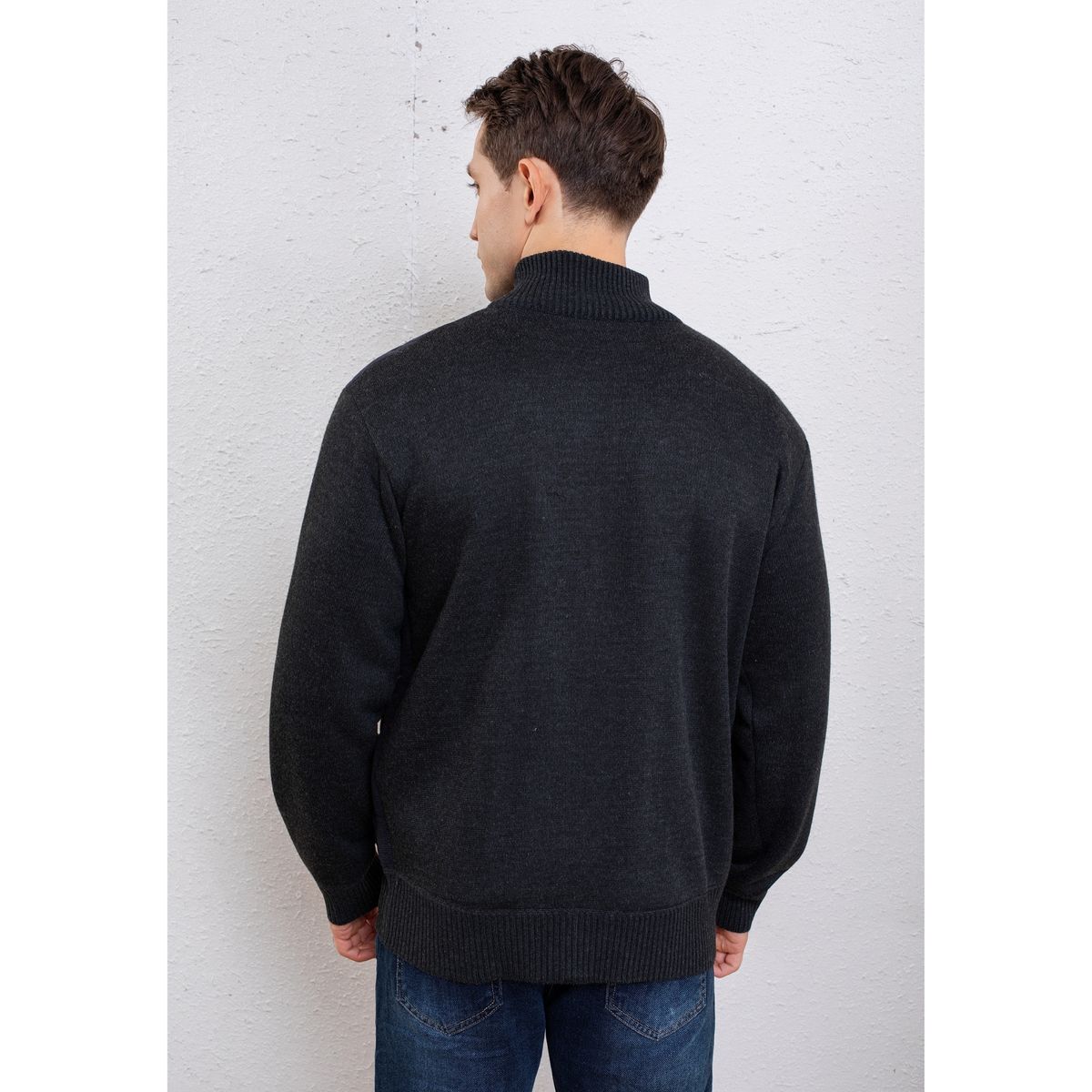LIKE SHOP - Chaqueta Bomber Hombre Forro Interior Piel Invierno Bolsillos Cierre 7278