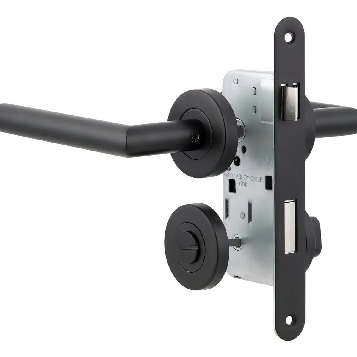 GENERICO - Cerradura Embutida Toscana B40 para Baño en Negro