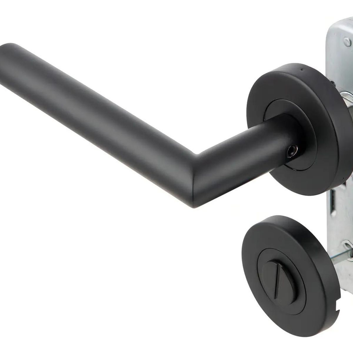 GENERICO - Cerradura Embutida Toscana B40 para Baño en Negro