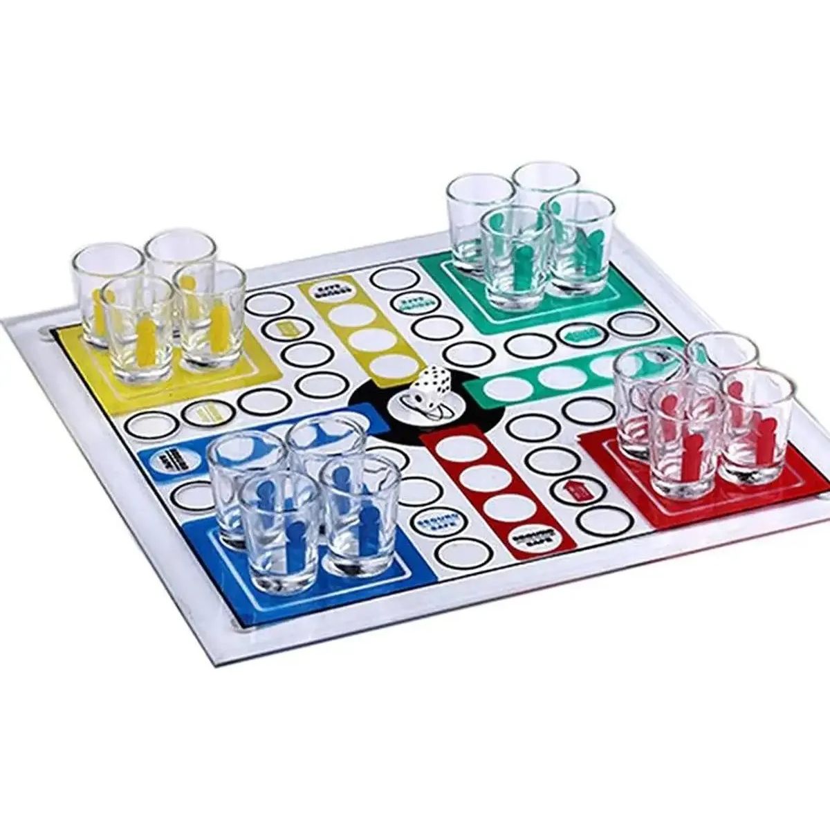 GENERICO - Juego De Mesa Ludo Beber Tragos 4 Jugadores