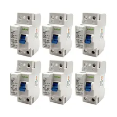 EBASEE - Interruptor Diferencial 2x40a C 6k Certificado pack 6