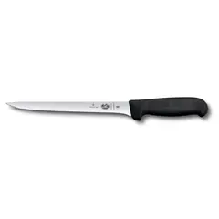 VICTORINOX - Cuchillo para filetear Fibrox hoja 20 cm negro