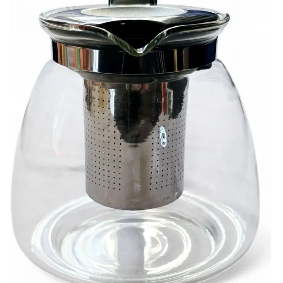 GENERICO - Tetera De Vidrio Con Infusor De Acero Inoxidable 1100ml