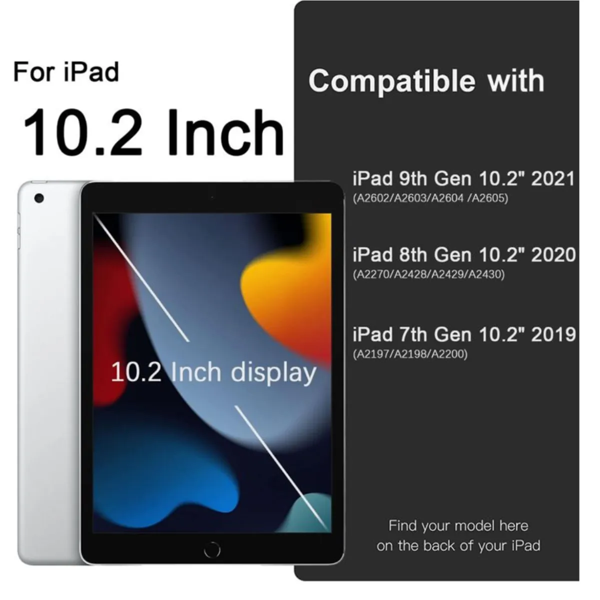 GENERICO - Funda Para iPad 10.2 7ma 8va 9na Gene Teclado Español