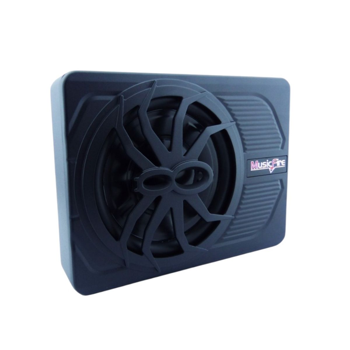 GENERICO - Subwoofer Amplificado Plano Para Auto De 1200 Watt Marca MUSICFIRE A 12 Volt