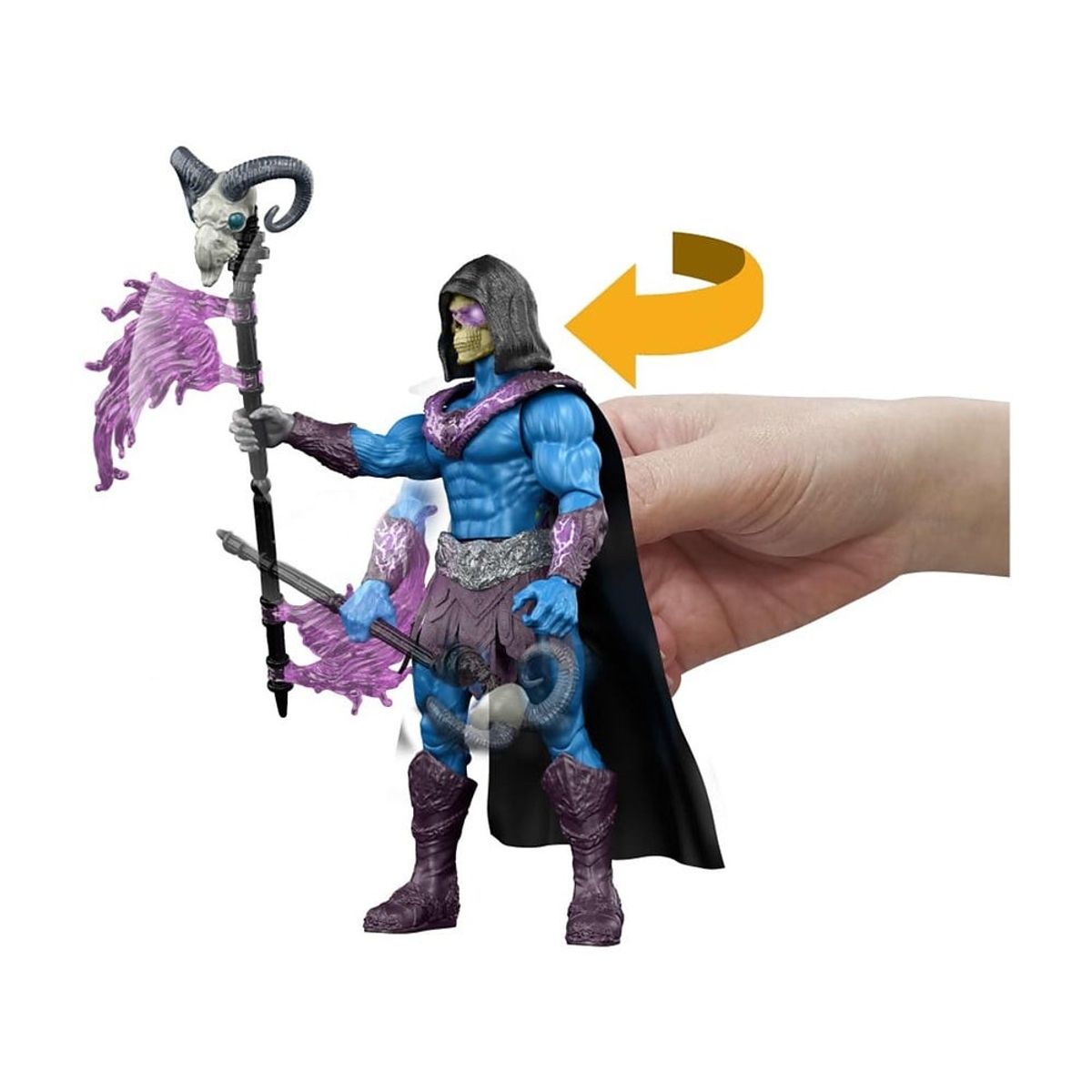 ANSALDO - MOTU HE-MAN FIGURA ACCION SKELETOR BASTON HAVOC TWIST 14 CM