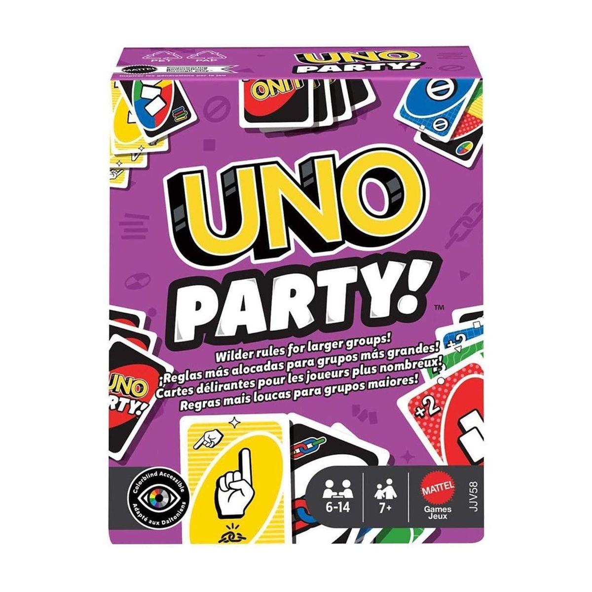 ANSALDO - GAMES UNO JUEGO DE CARTAS PARTY RENOVADO