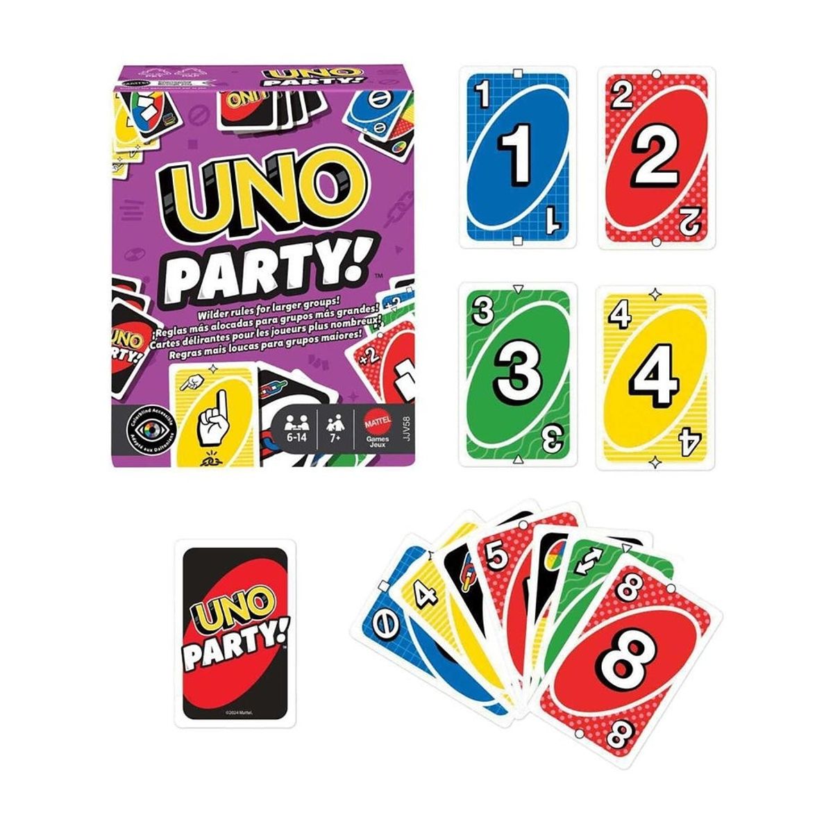 ANSALDO - GAMES UNO JUEGO DE CARTAS PARTY RENOVADO