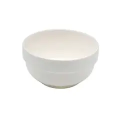 GENERICO - TAZÓN DE CERÁMICA COLOR BLANCO 17,5CM
