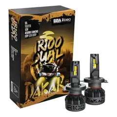 KOBO - Ampolletas Turbo Led Dakar Ir100 Bicolor H4 55w 45000lumens