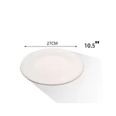 GENERICO - PLATO BLANCO LISO DE CERÁMICA 27CM